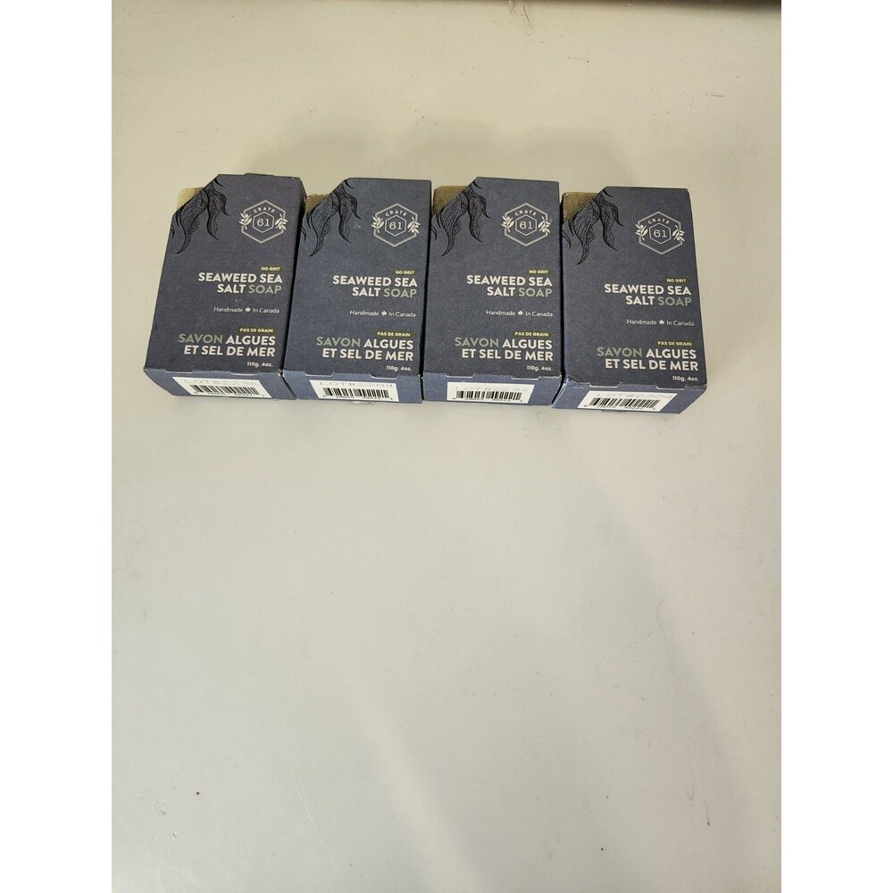 Lot Of 4 Crate 61 Seaweed And Sea Salt 4 Oz. Soap